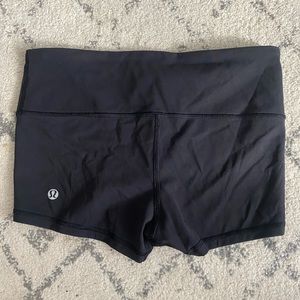 Black Lululemon Spandex Shorts — Size 4